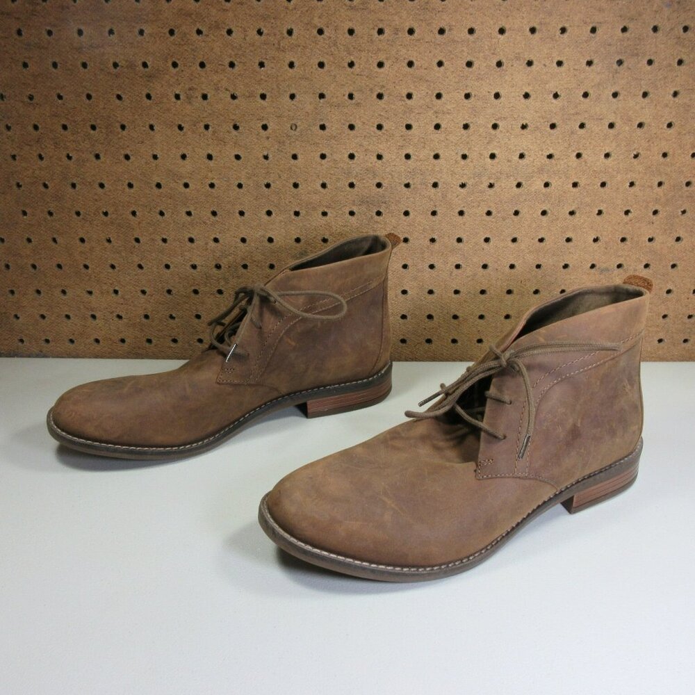 Clarks Brown Leather Ankle Boots